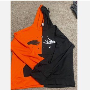 Pullover Orange & Black Hoodie
